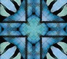 Blue Tile Petal Quilt