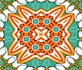 Flower Tapestry Orange