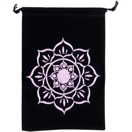 Embroidered Lotus Bag